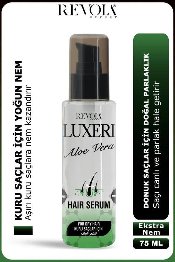 Luxeri Kuru Saçlar İçin Saç Bakım Serumu 75 Ml Aloe Vera - Image 1