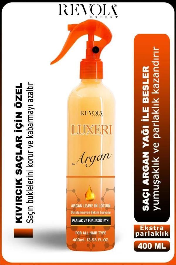 Revola Expert Luxeri Parlak ve Pürüzsüz Etki Fön Suyu 400 Ml Argan - Image 1