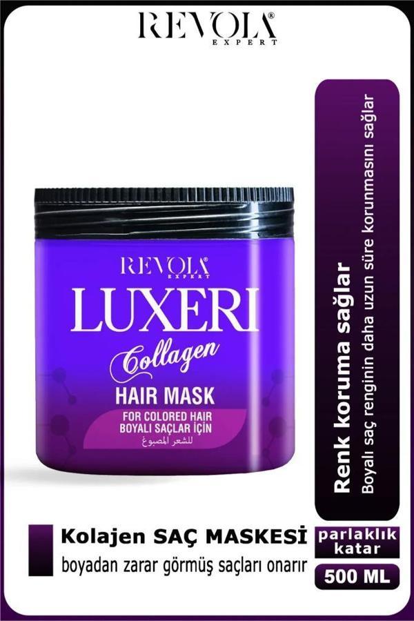 Revola Luxeri Boyalı Saçlar İçin Tuzsuz Saç Maskesi 500 Ml Kolajen - Image 1