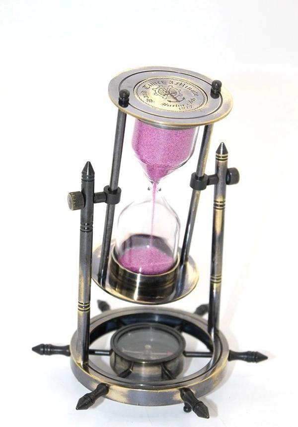 Pirinç Dümenli Pusulalı Kumsaati Nı8221 - Image 1