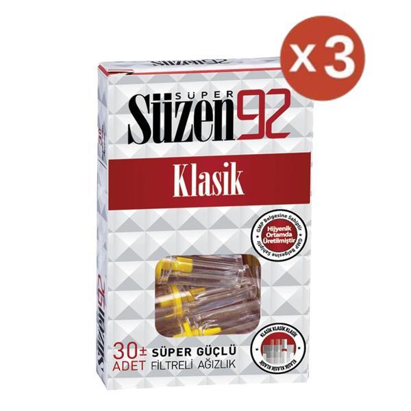 Süzen92 Sigara Ağızlığı Filtresi Regular - Klasik 3'lü Set - Image 1
