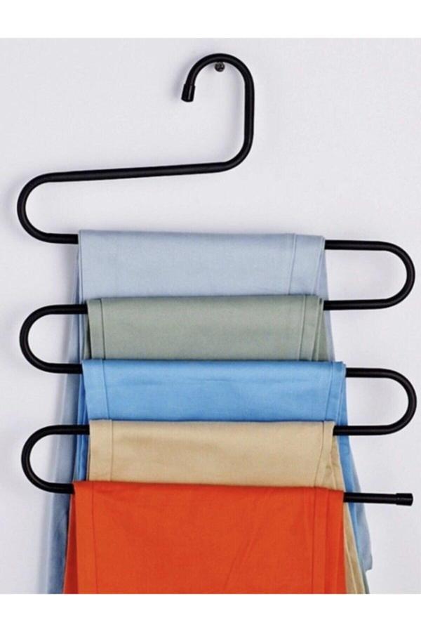 Metanova 5 Katlı Metal Pantolon Eşarp Askısı - Image 1
