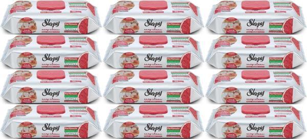 Sleepy Easy Clean Yüzey Temizlik Mutfak Havlusu-Mendili  50 Yaprak Greyfurt Yağlı (12Li Set) 600Yprk - Image 1
