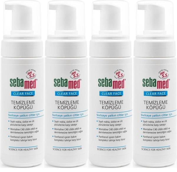 Sebamed Clear Face Yüz Temizleme Köpüğü 150ML (4 Lü Set) - Image 1