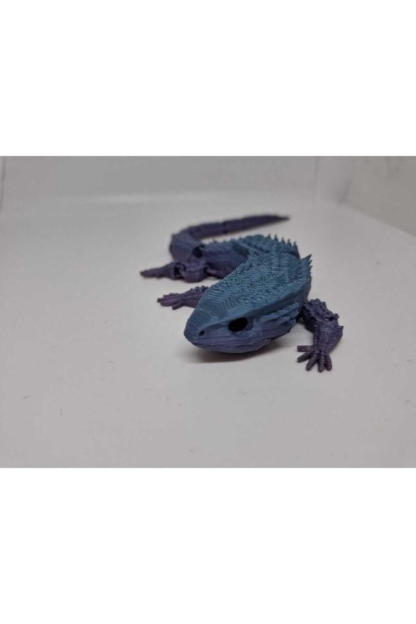 Store Hareketli Ejder Oyuncak Figür Mor-Yeşil-Beyaz-Siyah-Gri 24Cm Boy - Image 1