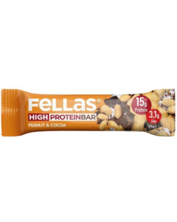 Yüksek Protein Bar - Yer Fıstıklı ve Kakaolu 45g - Image 1
