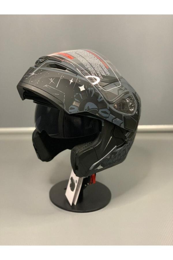 Jk20 Çenesi Açılır Kapanır Kask – Vizörü Ayrı Açılan, Ece R22.05 Sertifikalı - Image 1