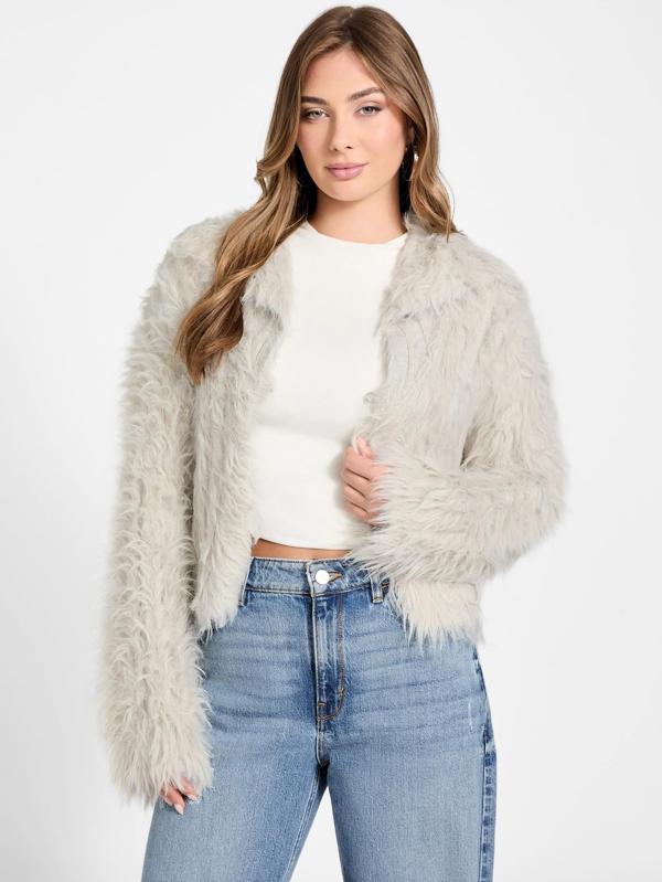 Guess Lara Kadın Bej Yün Karışımlı Triko W5BR60Z0880-F9AW - Image 1