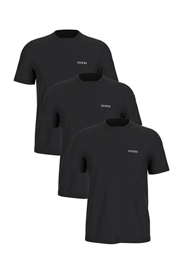 Guess Tee Erkek Siyah 3'Lü Atlet Paketi U4YG52KCAM1-JBLK - Image 1