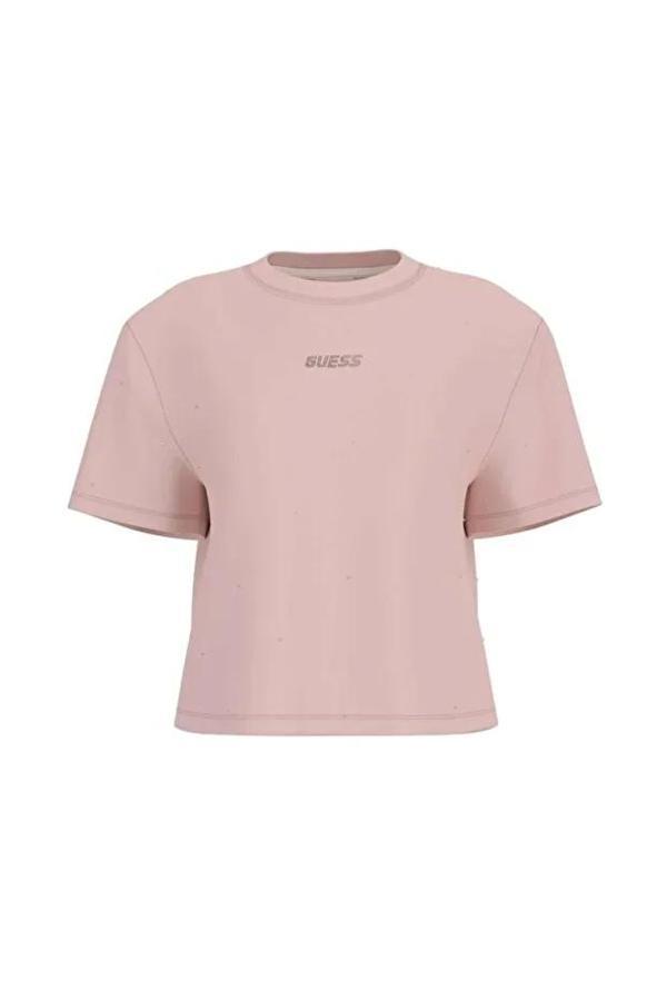 Guess Primula Kadın Pembe Aktif Boxy Fit T-Shirt V5GI00I3Z14-G6O1 - Image 1