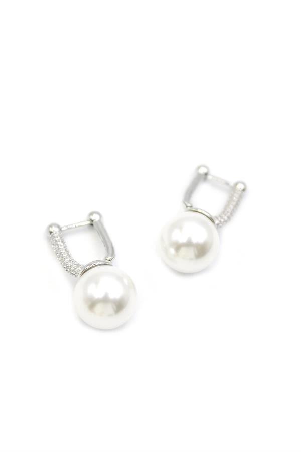 İnci Küpe - Gümüş - Image 1