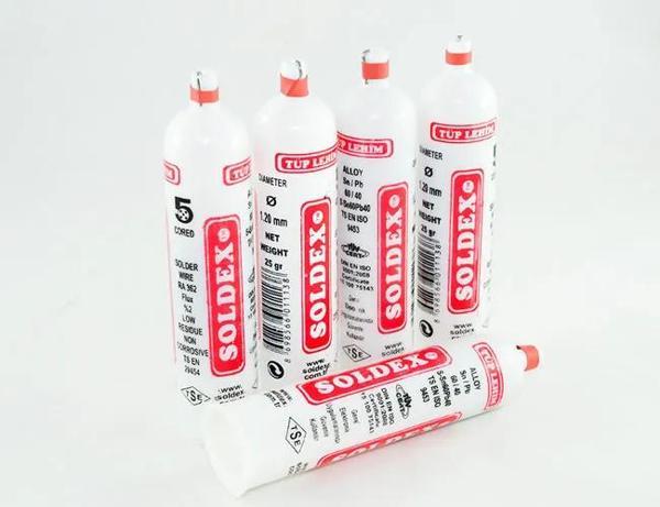 Soldex Tüp Lehim 1,2 Mm 25 Gr - 5 Kanallı, Sn:60 / Pb:40 - Image 1