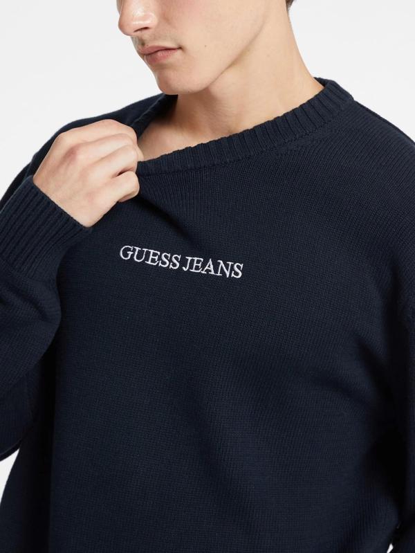 Guess Jeans Erkek Lacivert Triko M4BR31Z3HM1-A71W - Image 1