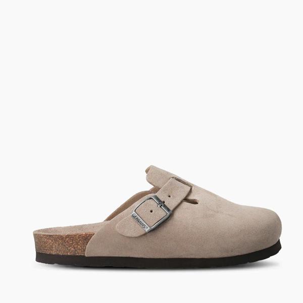 Kadın Terlik RIVA G105495 Genuins Velour Taupe - Image 1