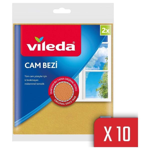 Vileda +%30 Mikrofiberli Cam Bezi 2'li x 10 Paket - Image 1