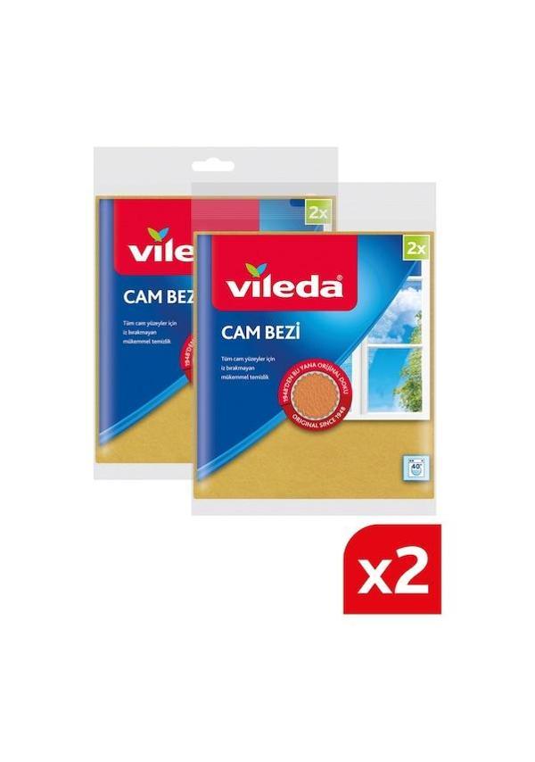 Vileda 2 Paket 2'li Mikrofiberli Cam Bezi - Image 1