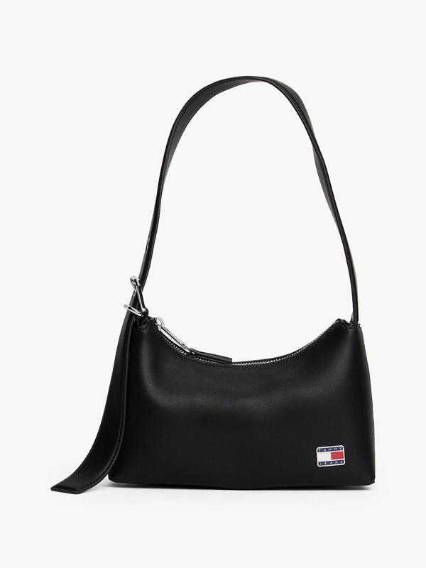 Tommy Jeans TJW Cool Omuz Kadın Siyah Omuz Çantası AW0AW17873BDS - Image 1