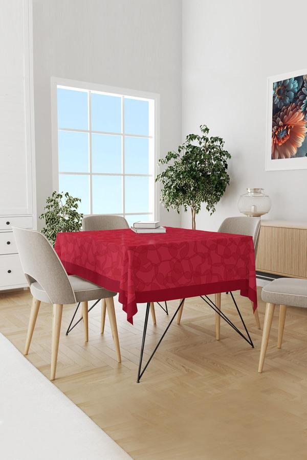 Moud'S Kalpler Desenli Süet Dertsiz Masa Örtüsü - Image 1