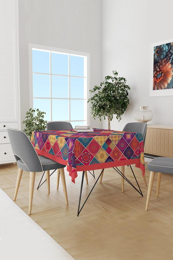 Moud'S Anatolia 3 Desenli Süet Dertsiz Masa Örtüsü - Image 1