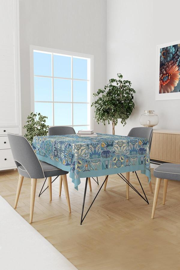 Moud'S Anatolia 5 Desenli Masa Örtüsü Dertsiz Süet Dokulu Kumaş - Image 1