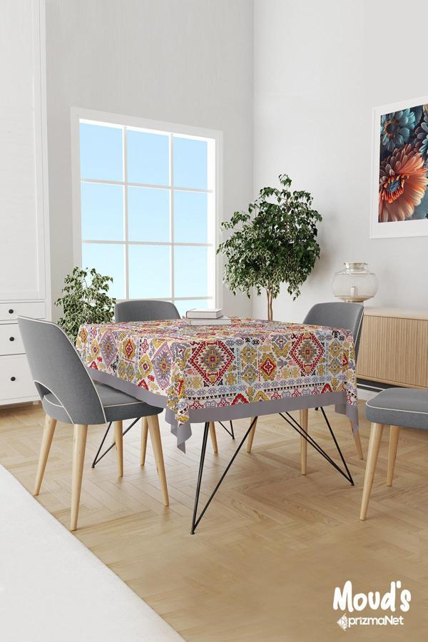 Moud'S Anatolia 8 Desenli Süet Dertsiz Masa Örtüsü - Image 1