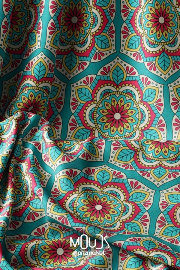Moud'S India Pattern 2 Desenli Dijital Baskılı Kumaş Süetimsi Doku En 155Cm Kms-10 - Image 1