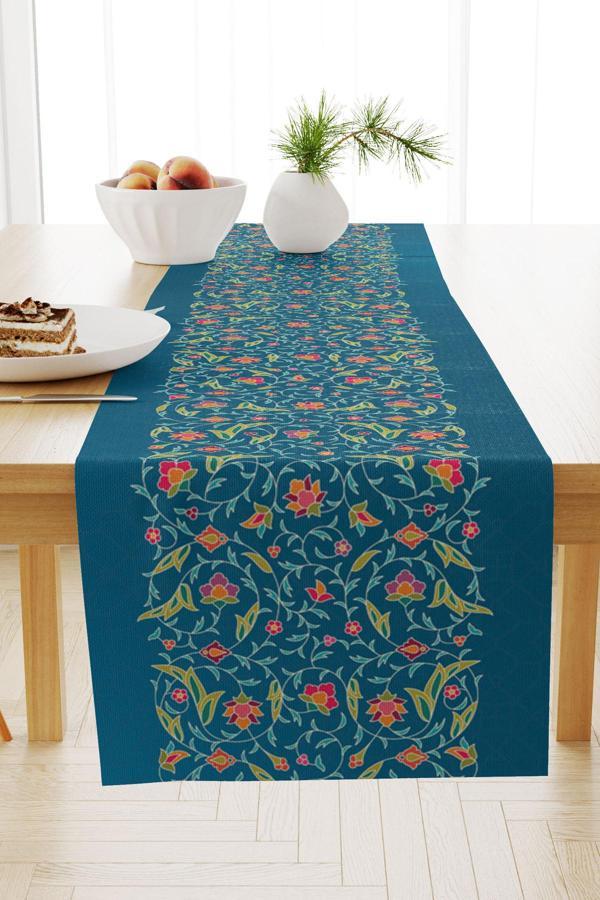 Moud'S Ramazan Desenli 40X140 Runner Masa Örtüsü, Dertsiz Süet Dokulu Runner, Leke Tutmaz Runner - Image 1