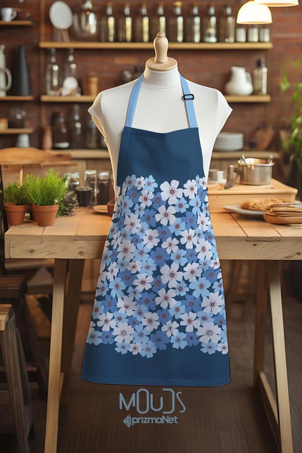 Moud'S Süet Kumaş Nowon 1 Desenli Mutfak Önlüğü, Aşçı Önlüğü, Garson Önlüğü, Restoran Önlük - Image 1