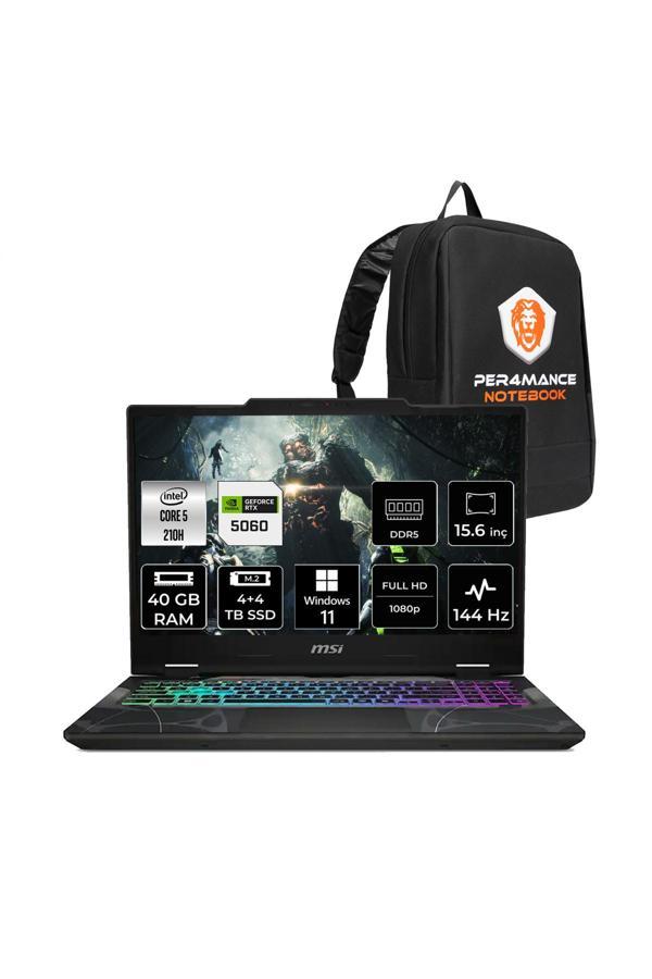 MSI Cyborg 15 Intel Core 5 210H 40GB 4TB+4TB SSD RTX5060/8GB 15.6" FHD W11P Gaming Laptop B2RWFKG - Image 1