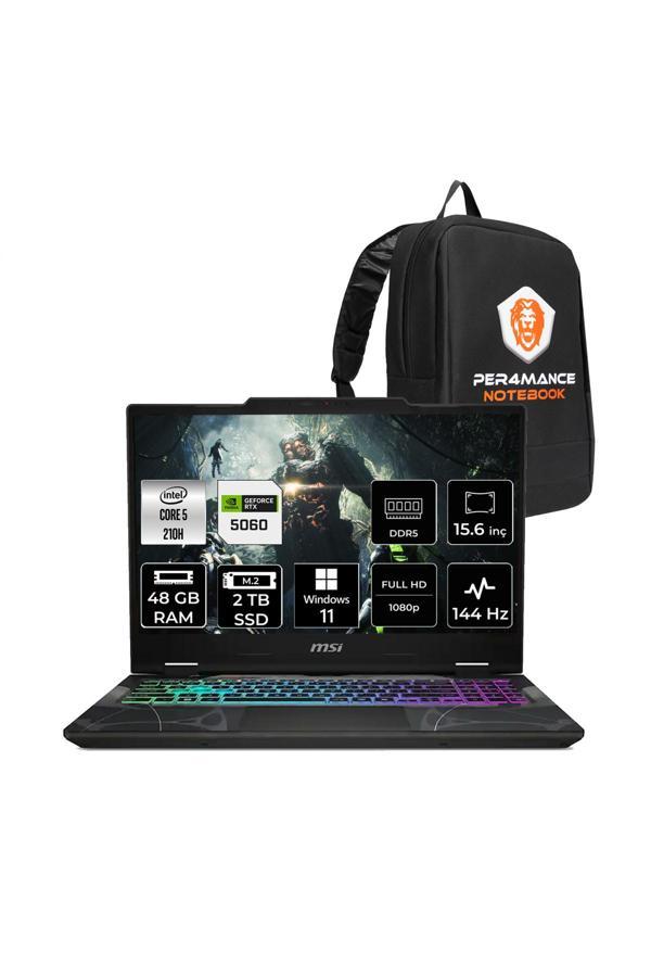 MSI Cyborg 15 Intel Core 5 210H 48GB 2TB SSD RTX5060/8GB 15.6" FHD W11H Gaming Laptop B2RWFKG - Image 1
