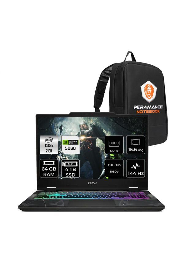 MSI Cyborg 15 Intel Core 5 210H 64GB 4TB SSD RTX5060/8GB 15.6" FHD FDOS Gaming Laptop B2RWFKG - Image 1