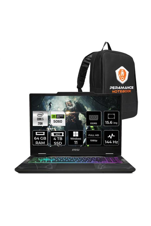 MSI Cyborg 15 Intel Core 5 210H 64GB 4TB SSD RTX5060/8GB 15.6" FHD W11H Gaming Laptop B2RWFKG - Image 1