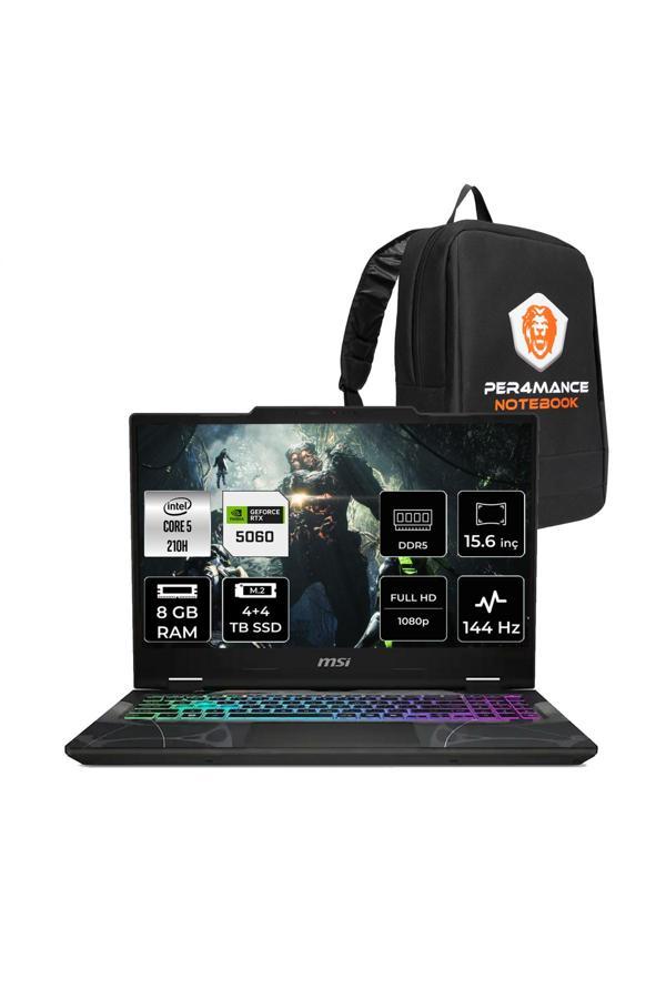 MSI Cyborg 15 Intel Core 5 210H 8GB 4TB+4TB SSD RTX5060/8GB 15.6" FHD FDOS Gaming Laptop B2RWFKG - Image 1