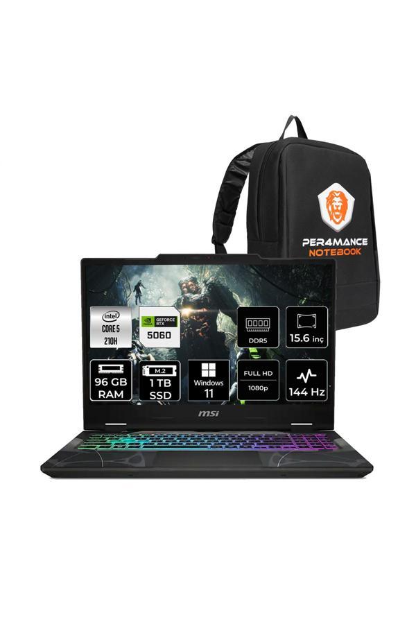 MSI Cyborg 15 Intel Core 5 210H 96GB 1TB SSD RTX5060/8GB 15.6" FHD W11P Gaming Laptop B2RWFKG - Image 1