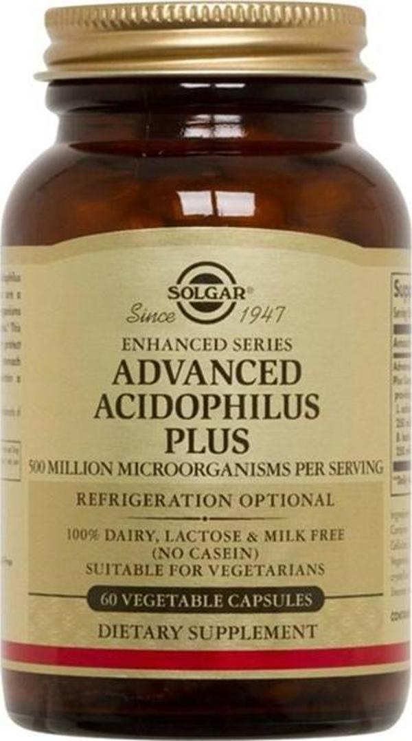 Solgar Advanced Acidophilus Plus 60 Kapsül - Image 1