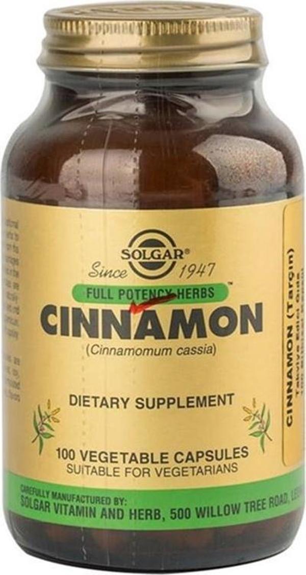 Solgar Cinnamon 100 Kapsül - Image 1