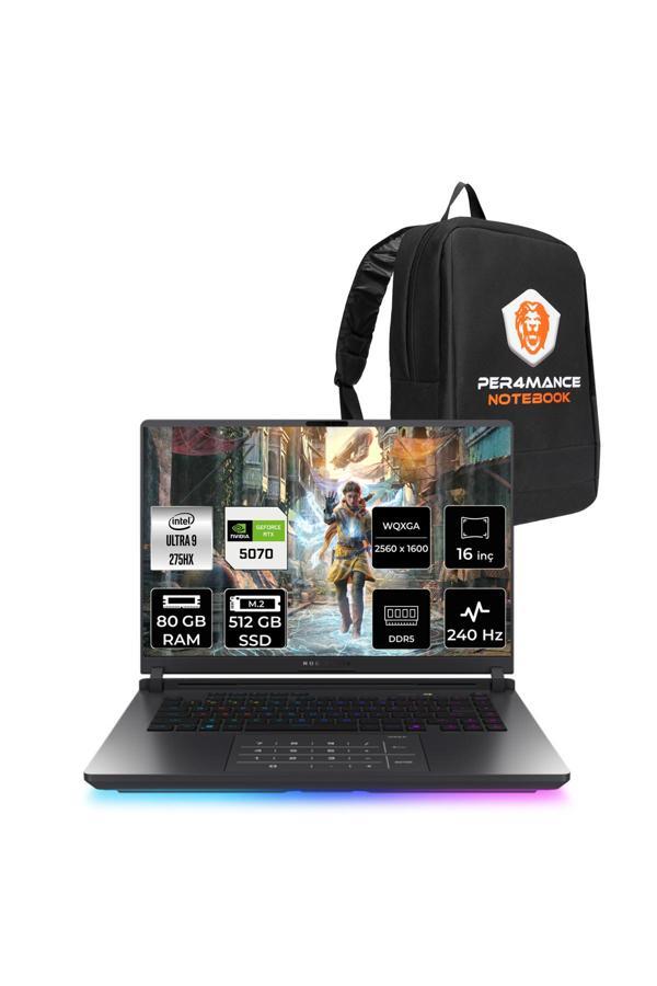 ASUS Rog Strix G16 Ultra 9 275HX 80GB 512GB SSD RTX5070/8GB 240Hz 16" QHD+ FDOS Gaming Laptop G615LP - Image 1