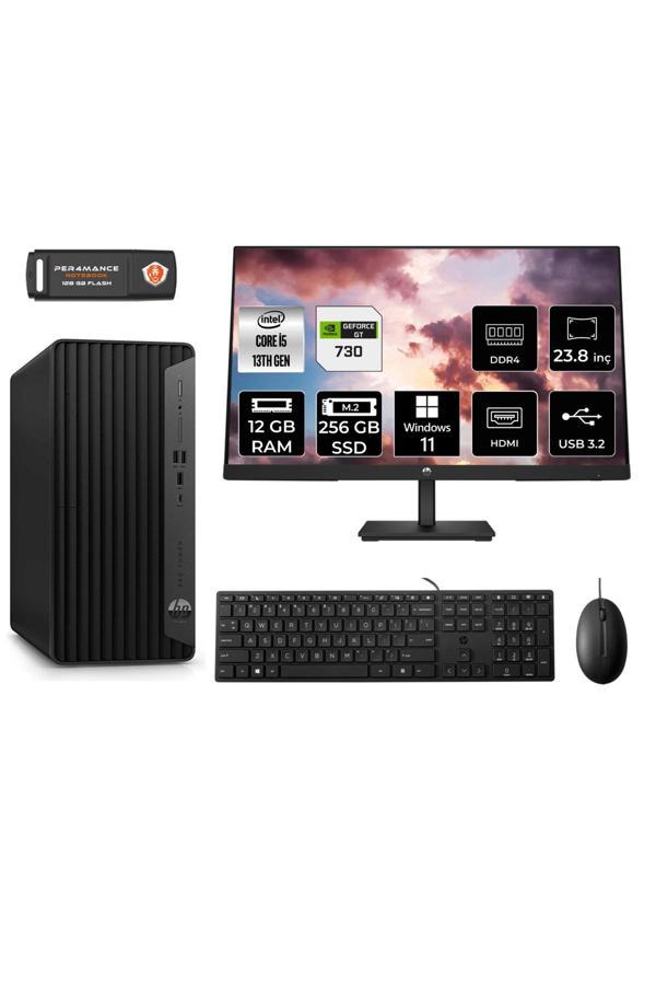 HP TOWER 290 G9 i5 13500 12GB RAM 256GB SSD GT730/4GB W11PRO 8T2W9ES MASAÜSTÜ PC & 23.8'' MONİTÖR - Image 1