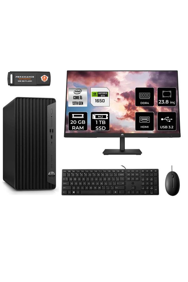 HP TOWER 290 G9 i5 13500 20GB RAM 1TB SSD GTX1650/4GB FDOS 8T2W9ES MASAÜSTÜ PC & 23.8'' MONİTÖR - Image 1