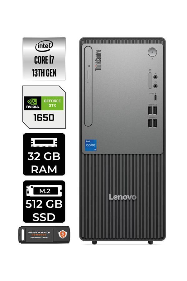 LENOVO ThinkCentre Neo 50T G5 i7 13700 32GB 512GB SSD GTX1650/4GB W11P Masaüstü Bilgisayar &PER4 USB - Image 1
