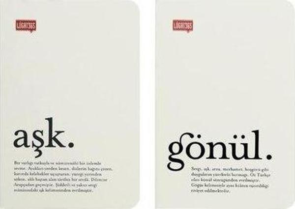Lugat365 913 İkili Cep Defteri-Aşk&Gönül - Image 1
