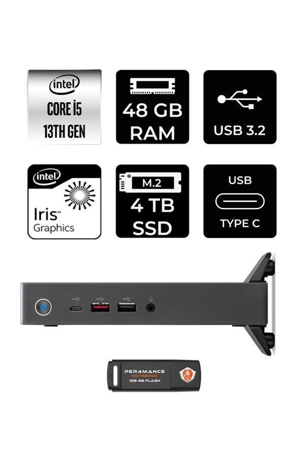 ACER Veriton 2000 i5 1334U 48GB 4TB SSD W11P Mini Masaüstü & PER4 USB Bellek - Image 1