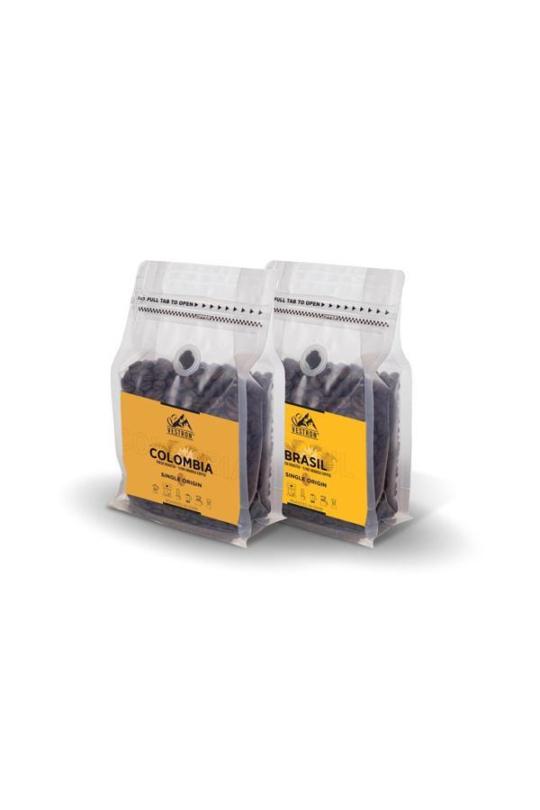 Vestron Süper 2'Li Set Brezilya Ve Kolombiya Yöresel Filtre Kahve 2X500Gr S2201 - Image 1