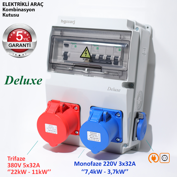 Hgsşarj Elektrikli Araç Kombinasyon Kutusu Deluxe 5X32A + 3X32A + 1X16A Schneider - Image 1