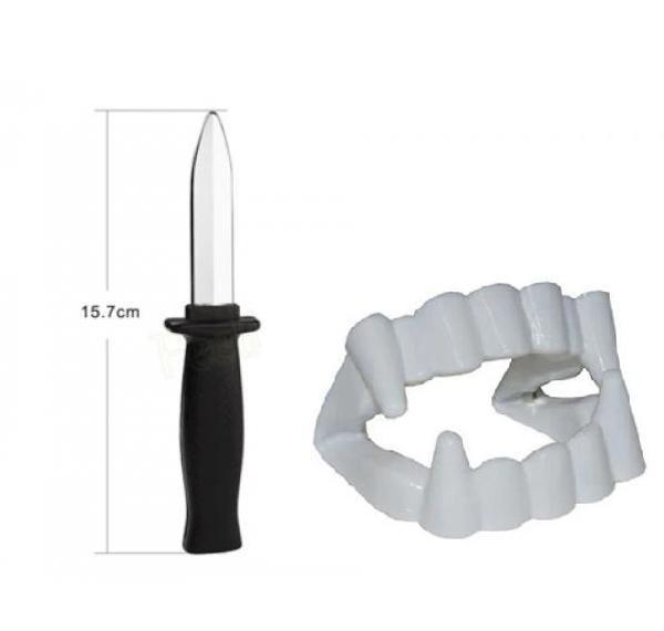 Vampir Dişi - Şaka Bıçağı - Tiyatro Oyun Seti 2li Set - Image 1