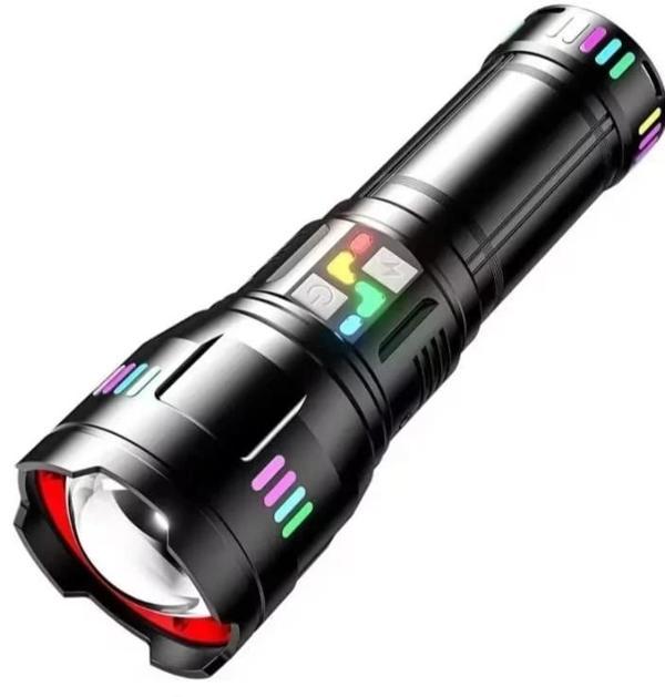 Pro F-3002 Alüminyum Tg Led Gece Şeritli Type-c Şarjlı El Feneri - Image 1