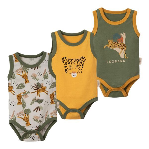 LEOPAR ASKILI ÜÇLÜ BODY SET Zeytin Yeşili - Image 1