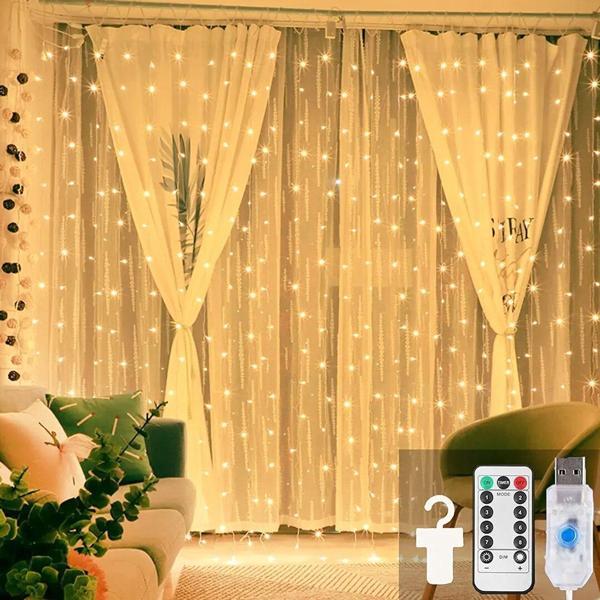 BEYAZ USB  3X3 MT - 200 LED PERİ LED DEKOR LAMBA (2818) - Image 1