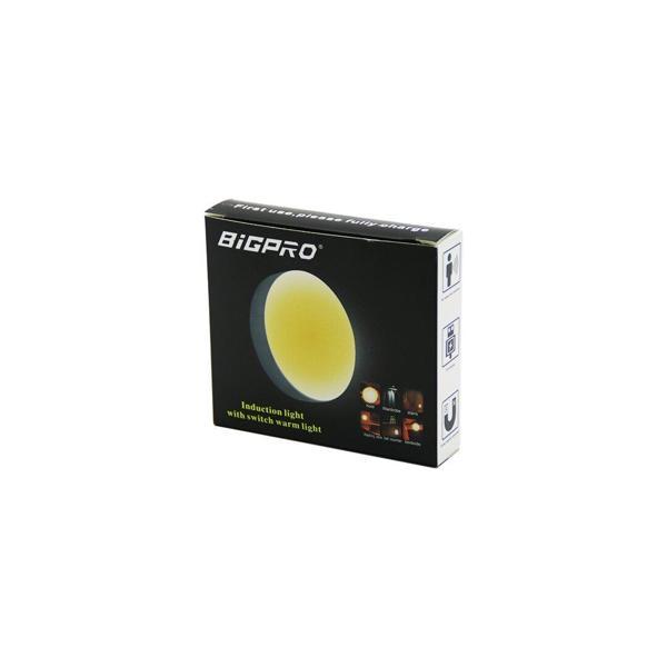 SENSÖRLÜ=0--3MT  USB ŞARJLI  SARI LED YUVARLAK LAMBA ÇAP: 8.3CM - KALINLIK: 2CM (2818) - Image 1