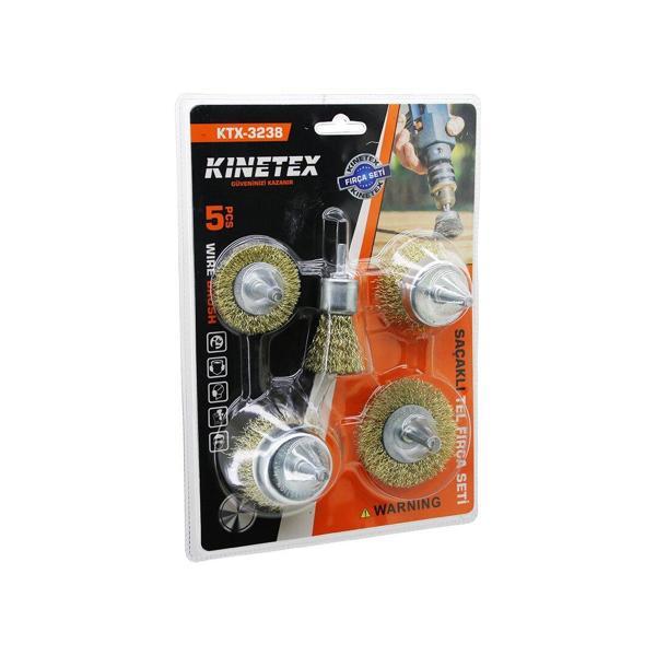 5PCS SAÇAKLI ÇELİK TEL - ÇANAK FIRÇA SETİ KTX-3238 (2818) - Image 1